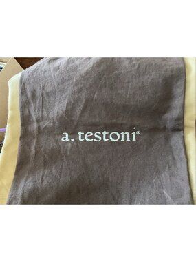 Vintage A. Testoni Shoe Bag 14"x9.5" Bologna Italy Dust Bag